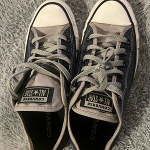 Converse Blue and Gray Canvas Sneakers